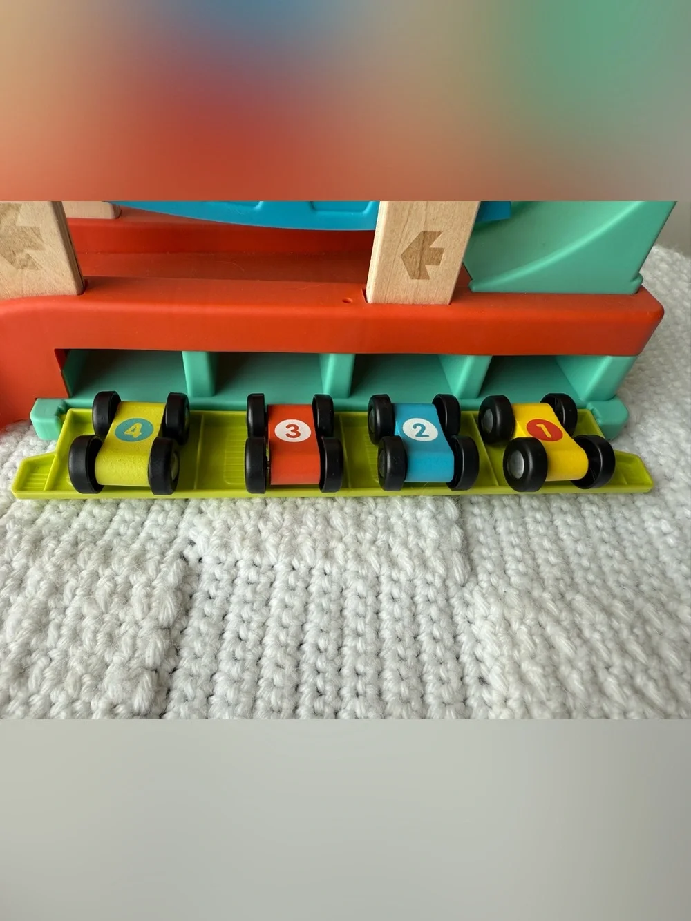 Gigglescape Wooden Race Car Ramp